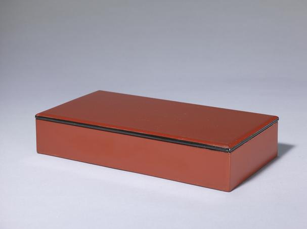 黑漆描金缠枝莲团锦纹成份餐具-酱色长方盒