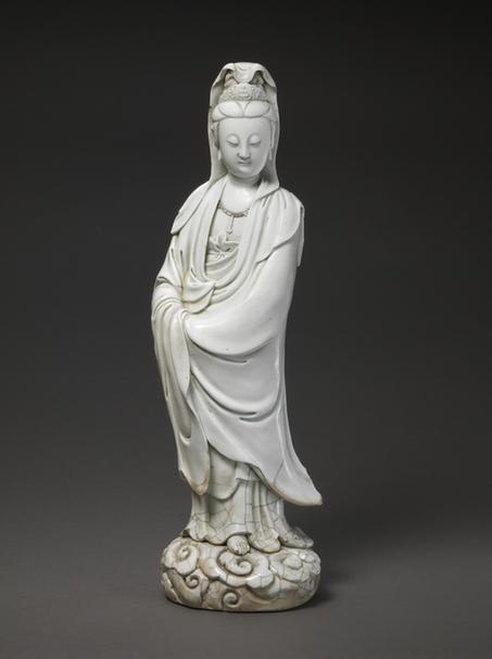 德化窑观音菩萨立像