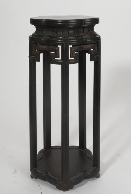 紫檀木梅花式香几