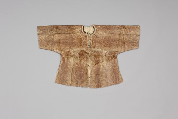 扫雪貂皮面羊皮里马褂