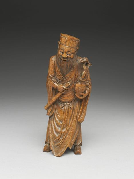 竹雕八仙（张果老）