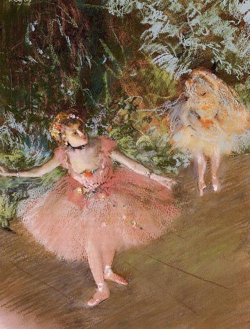 Dancer on Stage - circa 1878-1880 - Private collection - pastel
