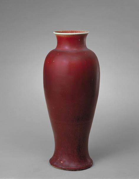 郎窑红釉凤尾尊