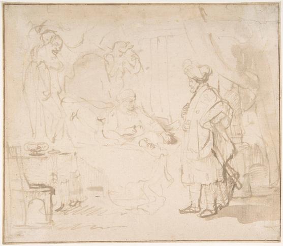 Rembrandt--Potiphar's Wife Accusing Joseph Before her Husband
