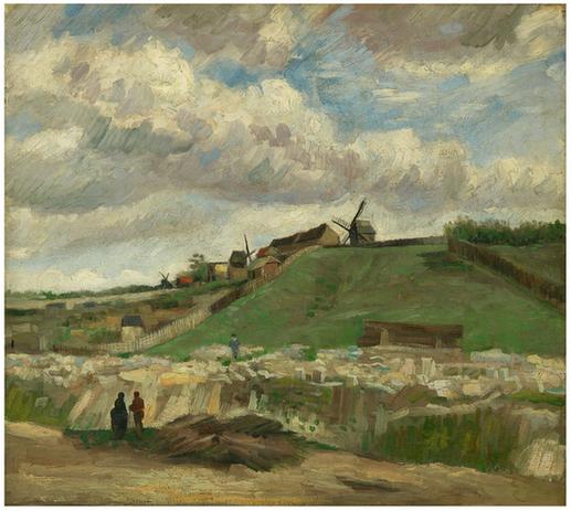 The hill of Montmartre with stone quarry (June - July )