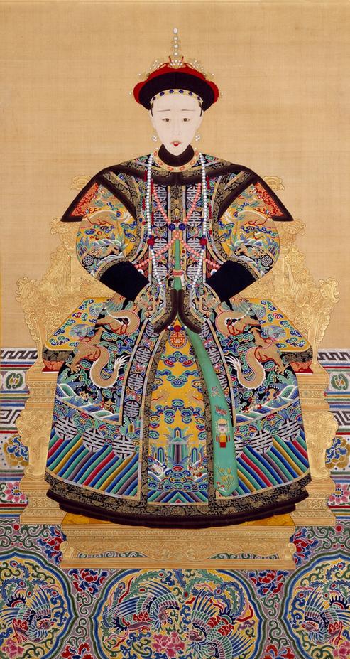 孝全成皇后朝服像轴