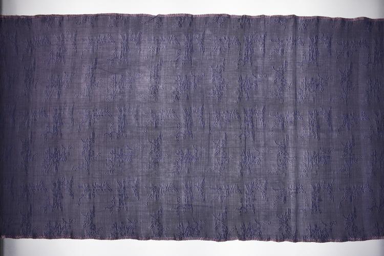 雪青色藤萝纹春罗