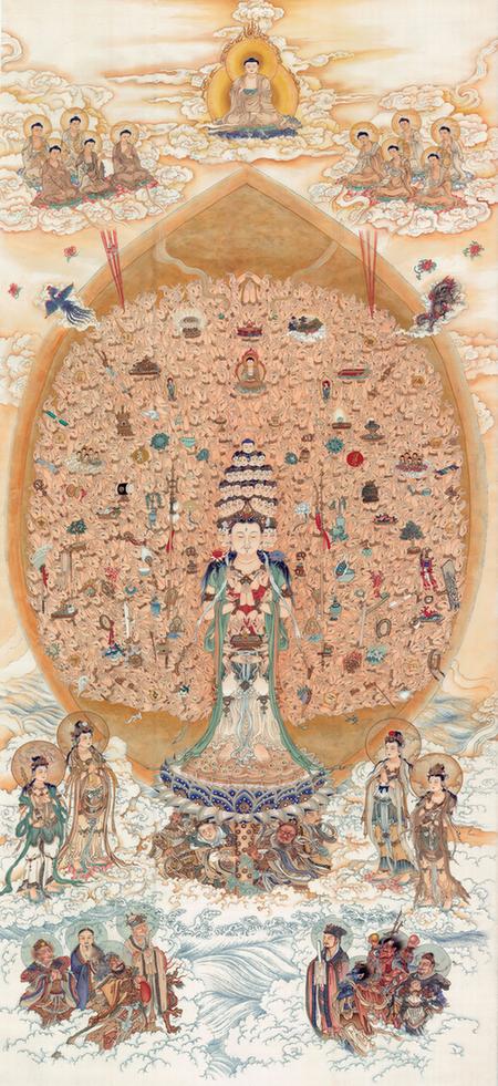 千手千眼观世音菩萨轴