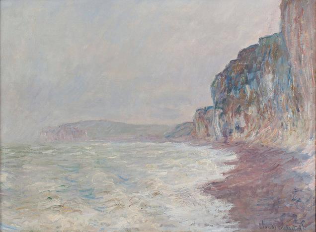 Falaises, temps gris, 1882-1886