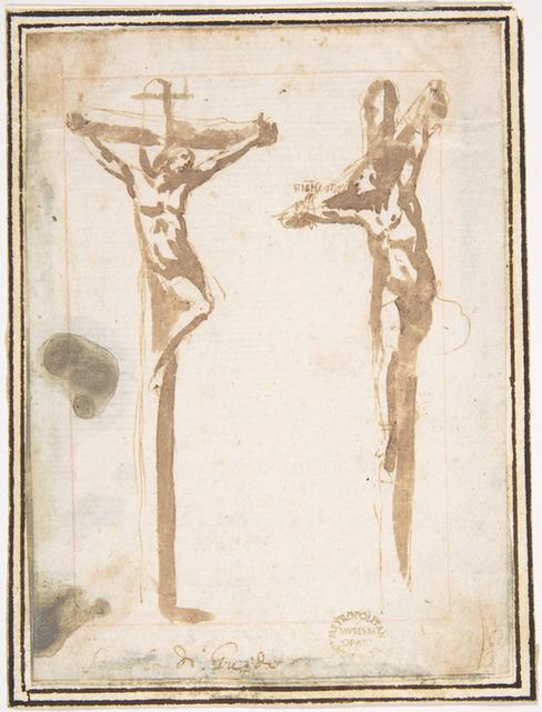 attributed to Francesco Allegrini--Christ Crucified with the Good Thief