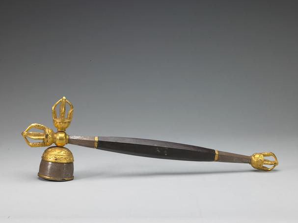 铜镀金杵头铁锤