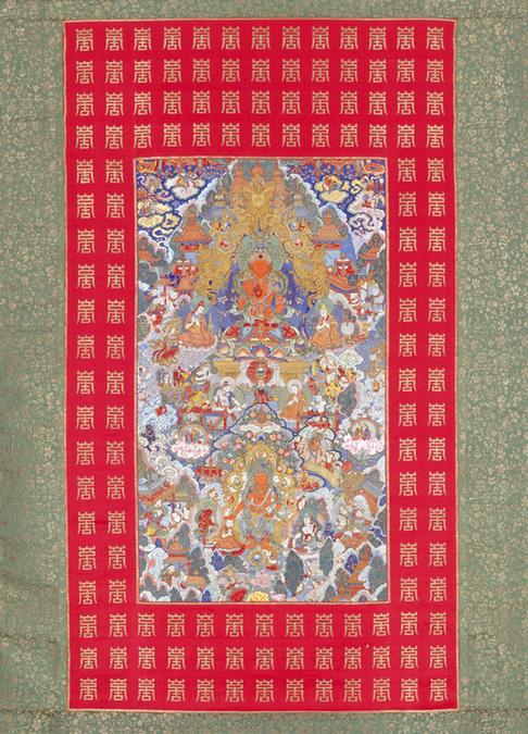 绣弥勒佛圣界轴