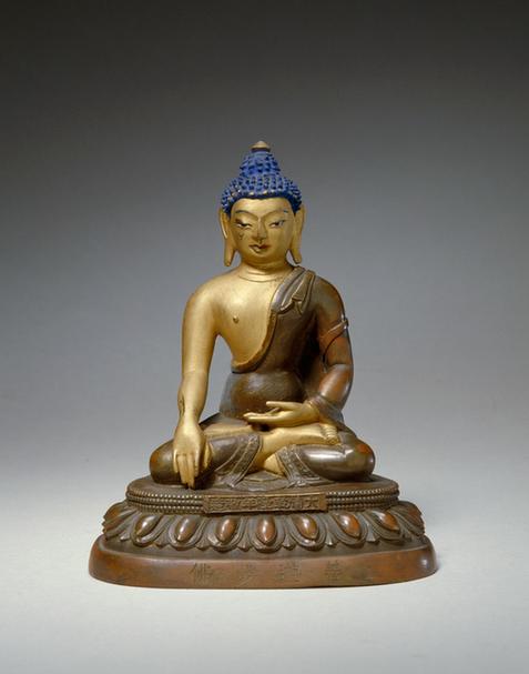 般若品铜镀金佛-善游步佛