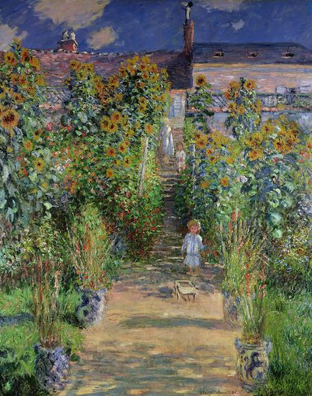 Monets garden at Vétheuil, 1880