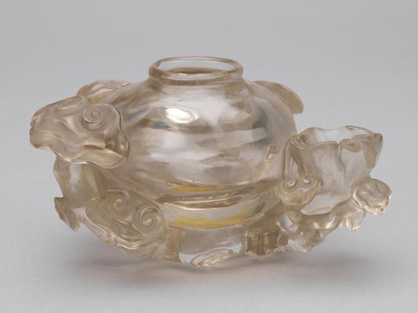 水晶灵芝式砚水壶