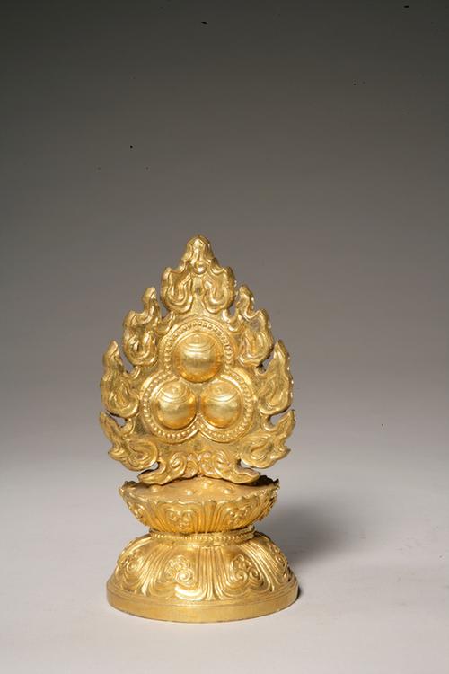 铜镀金七珍-摩尼宝