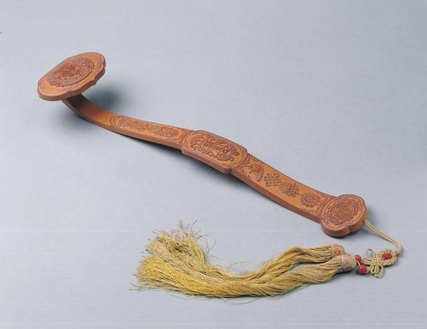 文竹八宝寿字纹如意