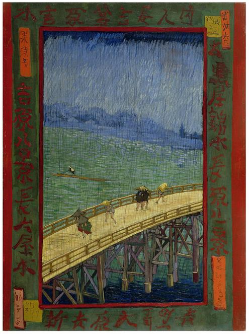 Bridge in the rain after Hiroshige (October - November )