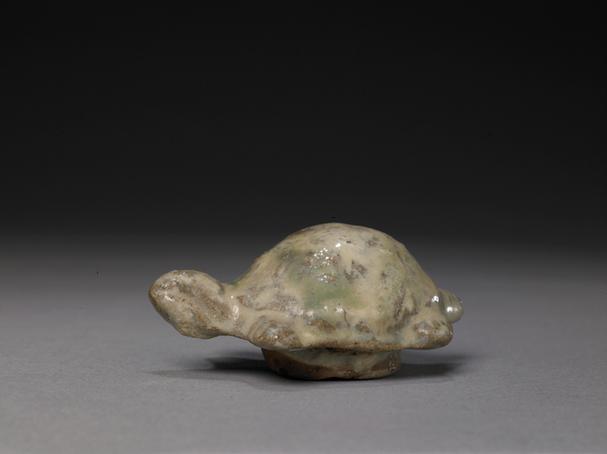 石湾窑绿釉龟