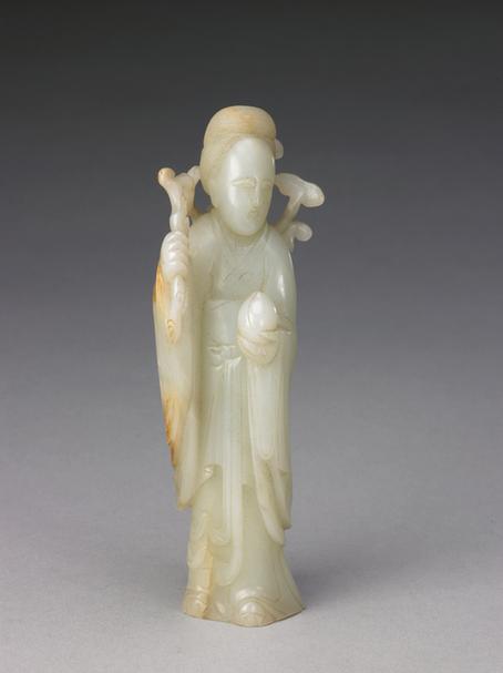 青玉执灵芝仙人