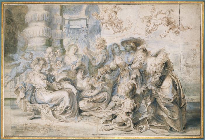 Peter Paul Rubens--The Garden of Love (right portion)