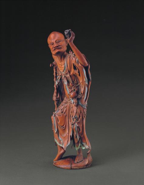 黄杨木圆雕李铁拐像