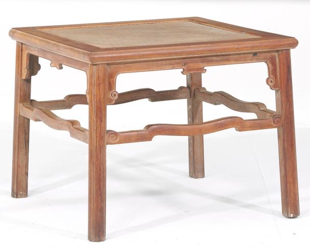 黄花梨木藤心方杌