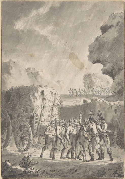 Jean François Janinet--Drawing for a Plate From Gravures historiques