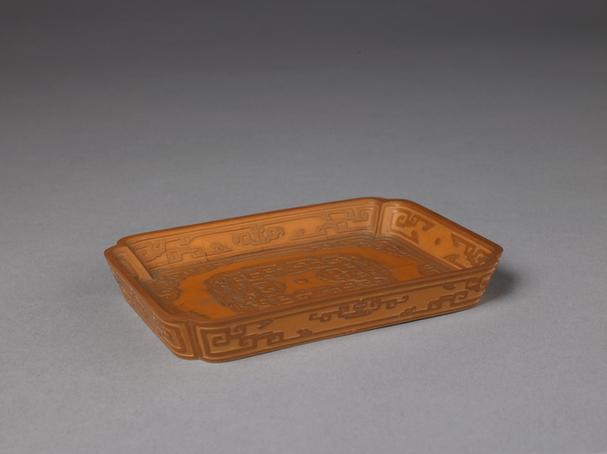 文竹委角长方盘