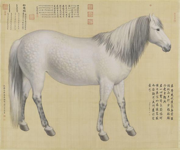 十骏图之如意骢轴