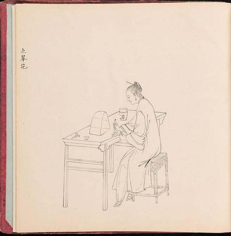 白描街头买卖画册