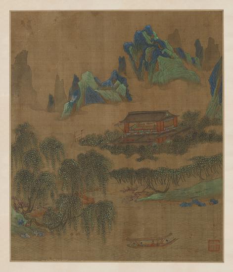 夏日纳凉图绢本