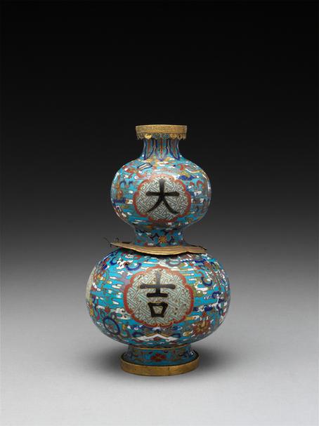 掐丝珐琅大吉葫芦瓶