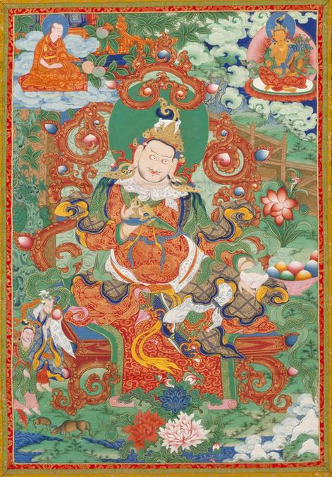 清人善巴拉王菩萨像轴