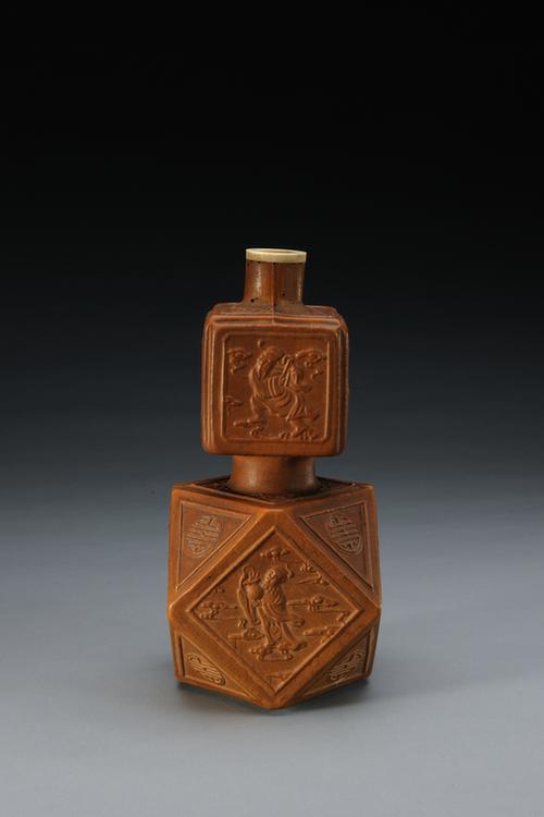 乾隆款匏制八仙图葫芦式瓶