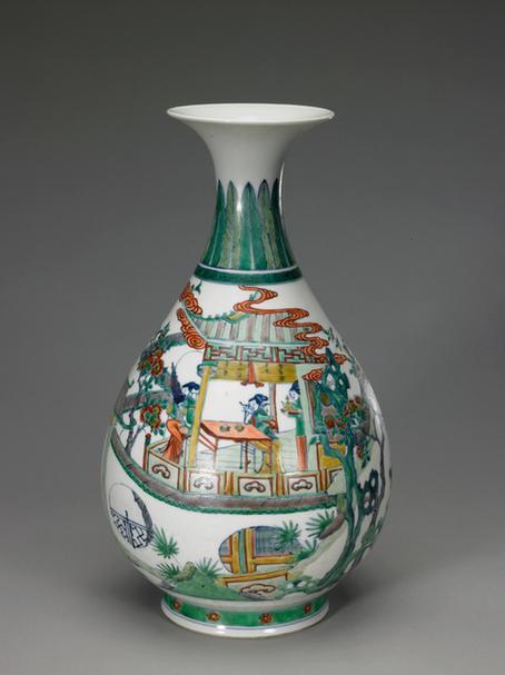 成化款斗彩玉壶春瓶