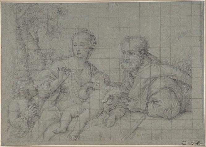 Sassoferrato--The Holy Family with the Infant Saint John the Baptist