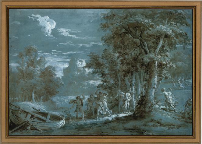 Jean Jacques Lagrenée--Landscape with a Scene from Fénelon's