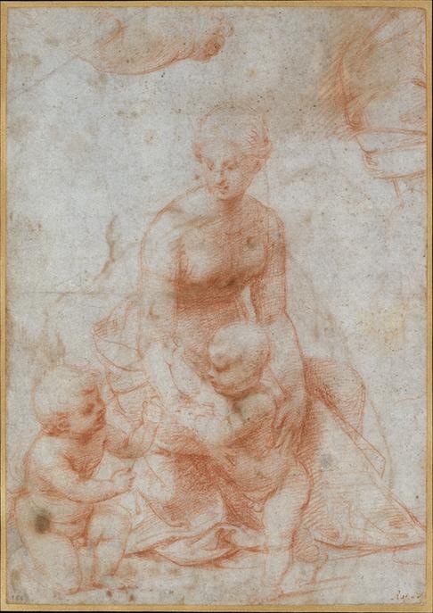 Raphael--Madonna and Child with the Infant Saint John the Baptist