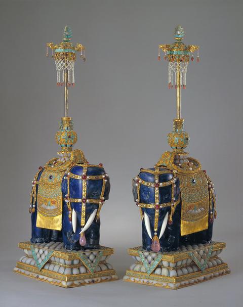 金鞍鞯青金石太平有象