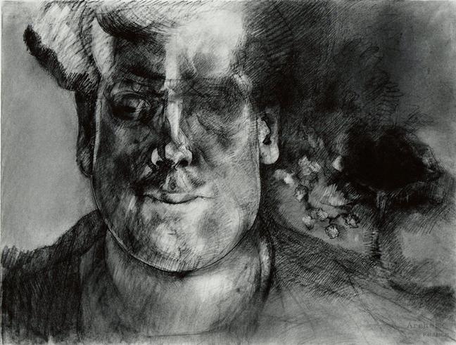 Glenn Sujo--Self-Portrait Drawing XIII