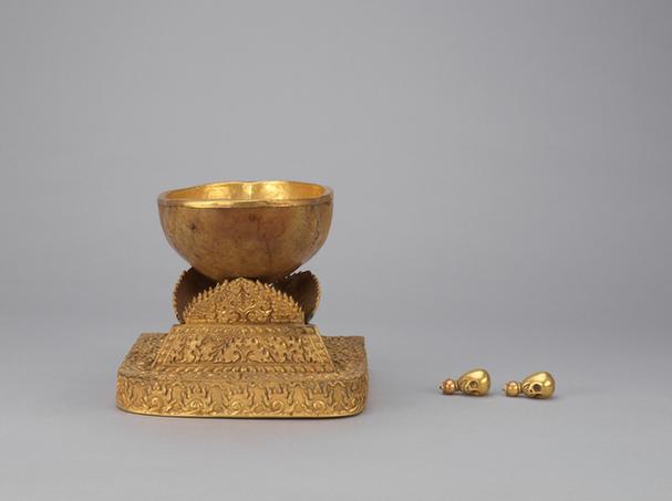 金托镶金里嘎巴拉碗