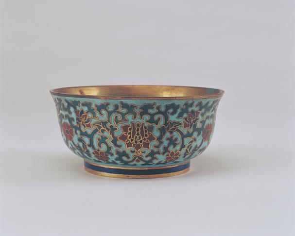 掐丝珐琅宝相花纹碗