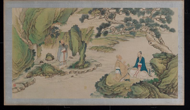 青埂峰僧道谈顽石