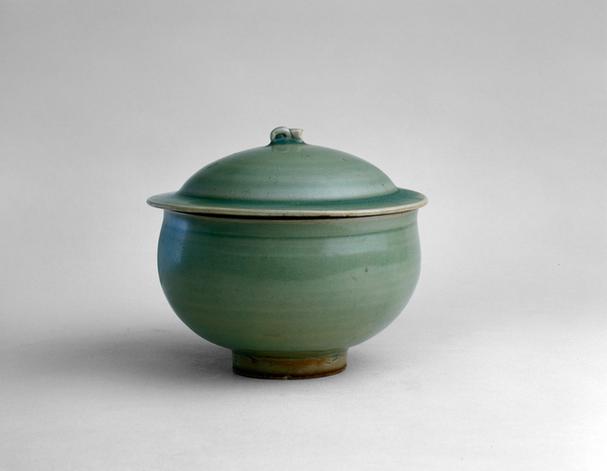 临汝窑青釉盖碗