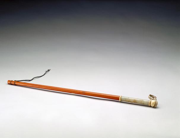 玉雕福寿柄藤鞭