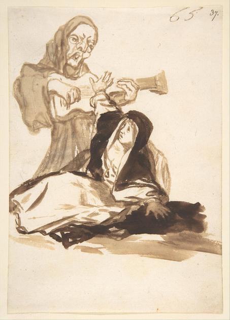 Goya--A Nun Frightened by a Ghost; Images of Spain Album, 65
