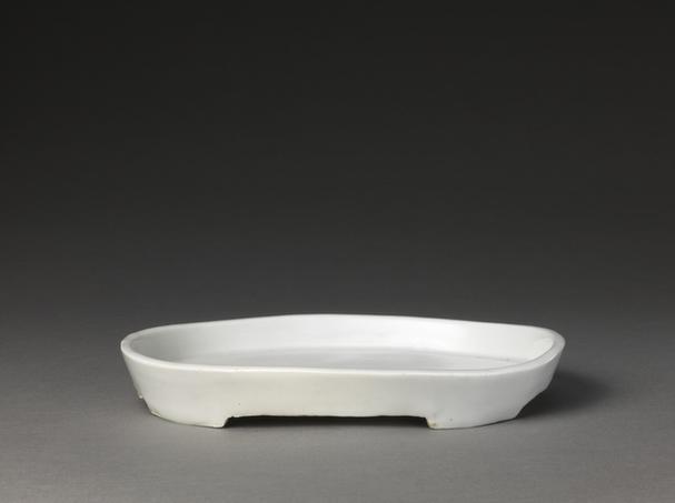 德化窑白釉椭圆洗