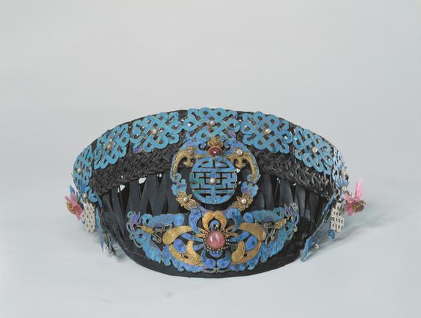 点翠嵌料珠钿子