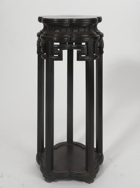 紫檀木梅花式香几